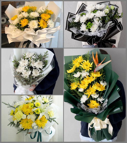 山东青岛平度市蓼兰镇许丘村白事花束代送